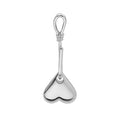 Gold Silver Heart Drop Brooch Pin Wire Wrap Stem Style view 6