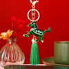 Green Floral-Horse Green-Tassel