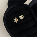 Assorted Gold CZ Pearl Heart Flower Bow Stud Earrings view 8