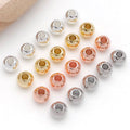 Round Seamless Metal Spacer Beads in Four Finishes for Jewelry Making view 4