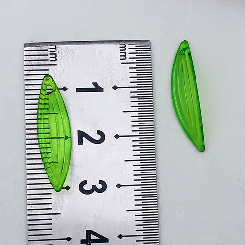 Clear Leaf Glossy Beads with 17 Listed Options for DIY Jewelry Making