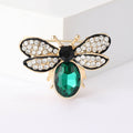 Bee Brooch Rhinestone Wings Crystal Body Insect Pin view 2