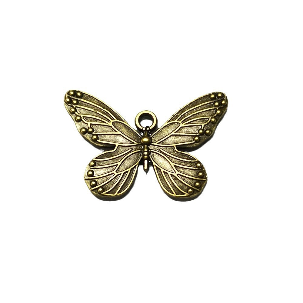 29x20mm Double-Sided Butterfly Alloy Charm Pendant
