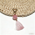 Acrylic Lantern Tassel Keychain Heart Clasp Bag Charm view 7