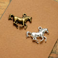 Running Horse Metal Pendant Charm For Jewelry Making view 1