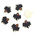 Halloween Cat Ghost Bat Coffin and Moon Enamel Alloy Charms view 11