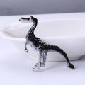 Long Neck Standing Dinosaur Enamel Brooch in Four Colors view 6