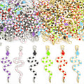 Striped Snake Enamel Metal Jewelry Charms, 12 Colorways view 4