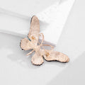 Butterfly Sculpted Crystal Metal Brooch Pin for Jackets and Lapels view 4