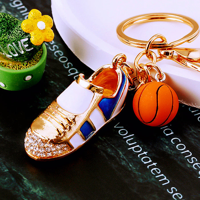 Jeweled Basketball Shoe Keychains in Three Colors plus Assorted Option