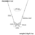 Sacred Heart Multi Charm And Bow Necklace Gold Steel view 6
