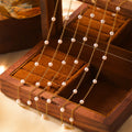 Imitation Pearl Station Chain Necklaces and Bracelet view 2