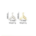 Crystal Mermaid Tail Alloy Charm Pendants in Two Metal Tones view 5