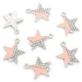 Enamel-Look And Crystal-Accented Gold Silver Star Alloy Connectors in 12 Styles view 11