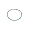 Gold Multicolor Baguette Crystal Adjustable Slider Bracelet view 5