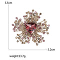 Radiating Crystal Brooch In Six Jewel Color Designs view 5