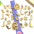 Stainless Steel Colorful Western Theme and Pistol Metal Charms with 15 Listed Options view 4