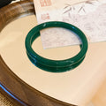 Round Band Jade-Look Bangles Sixteen Mottled Color Styles view 11