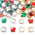 Crystal-Accented Gold Silver Butterfly Glass And Alloy Charms in 12 Styles view 5