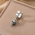 Skull Cross and Hand Single Huggie Drop Earrings in Seven Designs view 8