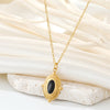 Narrow Black Oval