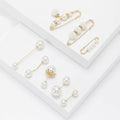 Assorted White Pearl Collar Bar and Safety Pin Set view 6
