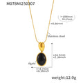 Long Adjustable 100cm Black Agate Tiger Eye Pendant Sweater Chain view 7