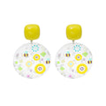 Thirty-One Colorful Novelty Pattern Statement Earrings view 4