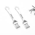 Mini Fork Charm Metal Jewelry Making Component In 4 Finishes view 6