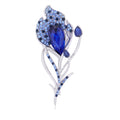 Pink Feather Crystal Two Designs Metal Brooch Pin for Jackets and Lapels view 6
