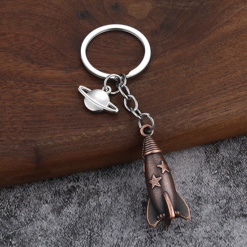 3D Airplane Metal Keychain Aviation Model Souvenir Key Ring