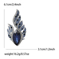 Feather Eye Crystal Brooch With Marquise Center Stone view 6