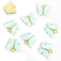 Polished Gold Silver Butterfly Acrylic And Alloy Charms in 20 Styles view 12