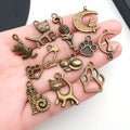 Gold-Tone Cat and Cat Paw Metal Charms with 26 Listed Options view 4