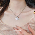 Silver-Tone Shell Heart And Starfish Pendant Necklace view 3