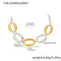 Oval Link Necklace and Bracelet Collection in Three Finishes view 9