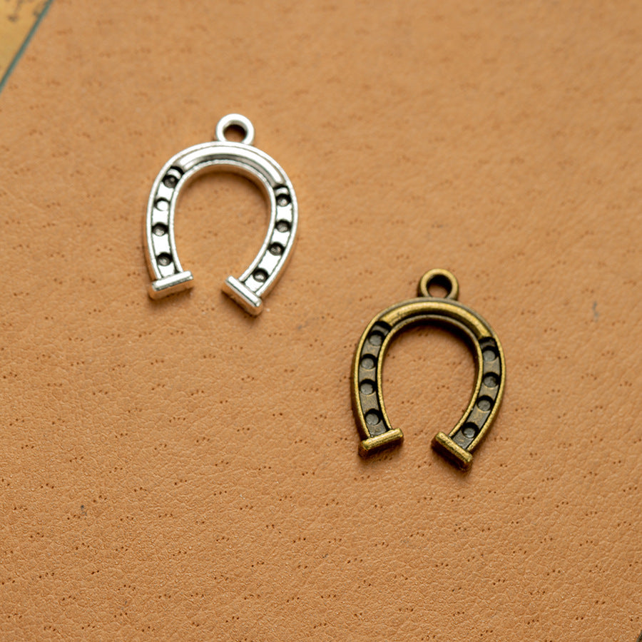20x14mm Alloy Horseshoe Charm Pendant