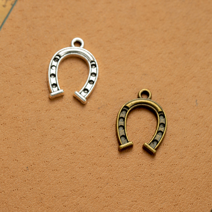 20x14mm Alloy Horseshoe Charm Pendant