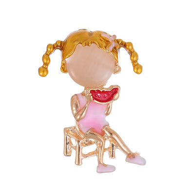 Front product view of the gold - plated figurine