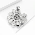 Pearl Petal Flower Brooch Rhinestone Center Gold or Silver view 3