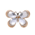 Rose Gold Butterfly Crystal Two Designs Metal Brooch Pin view 6