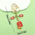 Lion Dance Charm Keychains in 10 Pictured Variations for Bags and Keys view 9
