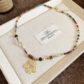 Yellow Fairy and Flower Pendant Beaded Necklaces in Two Designs view 7