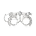 Optometry Trial Frame Brooch In 2 Styles With Polished Metal And Decorative Details view 2