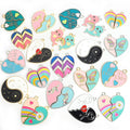 Split Heart Best Friends Enamel Charm Collection for Jewelry Making view 4