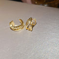 Triple Band Crystal Clip On Ear Cuffs in Two Finishes view 6