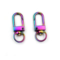 Rainbow Finish Lobster Clasps Key Rings and Earring Hooks view 2