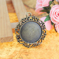 37mm Alloy Cabochon Tray Bezel Setting for 25mm Cabochon
