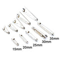 Bar Pin Brooch Backs With Attachment Holes in Mixed Tones view 2