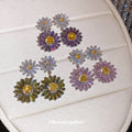 Colorful Daisy Crystal Drop Stud Earrings Fashion Jewelry view 1